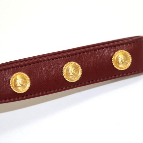 CHANEL Chevron Button CC Clutch Bag Maroon 26022360 - Picture 7 of 12